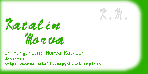 katalin morva business card